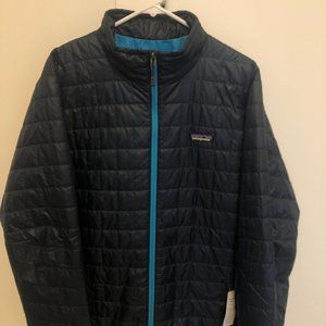 Patagonia Men's Nano Puff Jacket, Navy Blue-Large